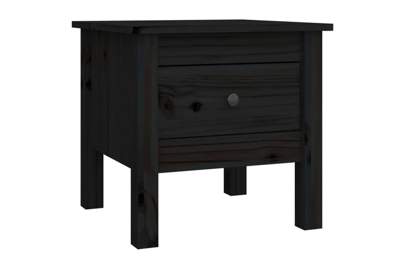 beBasic Sivupöytä musta 40x40x39 cm täysi mänty - Musta - Säilytys - Säilytyskalusteet - Senkki