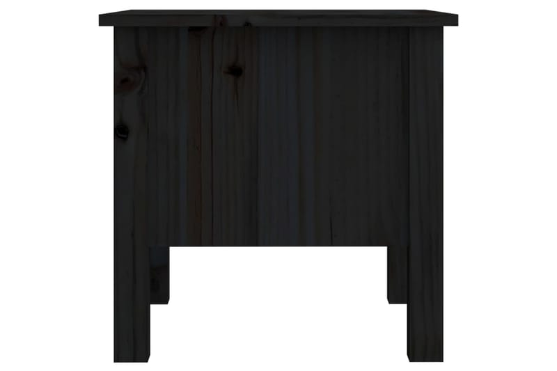 beBasic Sivupöytä musta 40x40x39 cm täysi mänty - Musta - Säilytys - Säilytyskalusteet - Senkki