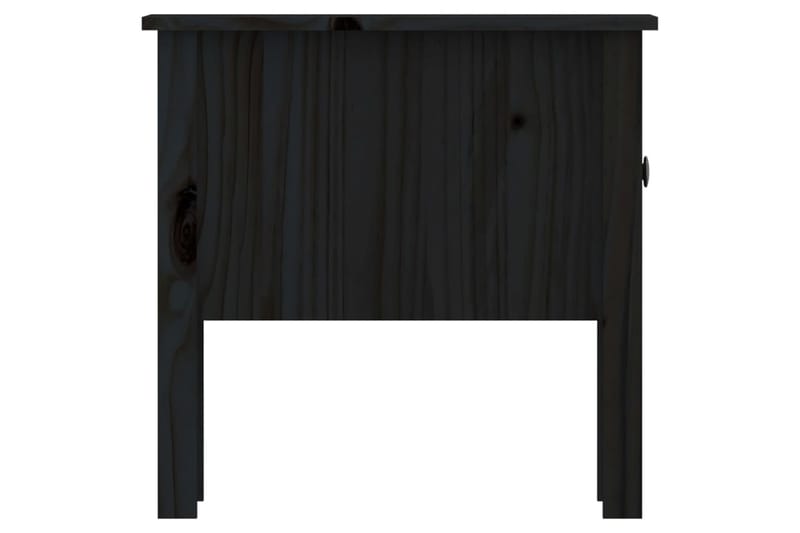 beBasic Sivupöytä musta 50x50x49 cm täysi mänty - Musta - Säilytys - Säilytyskalusteet - Senkki