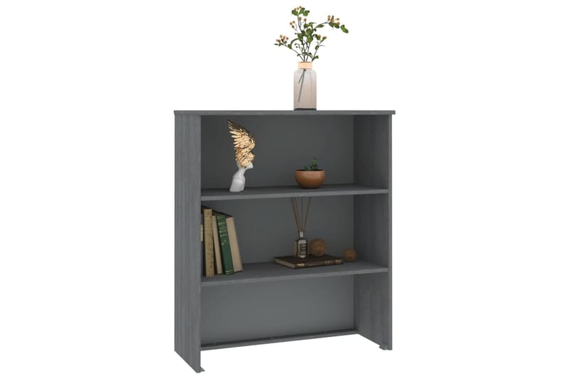 beBasic Ylähyllykkö senkille tummanharmaa 85x35x100 cm täysi mänty - Harmaa - Säilytys - Säilytyskalusteet - Lipasto