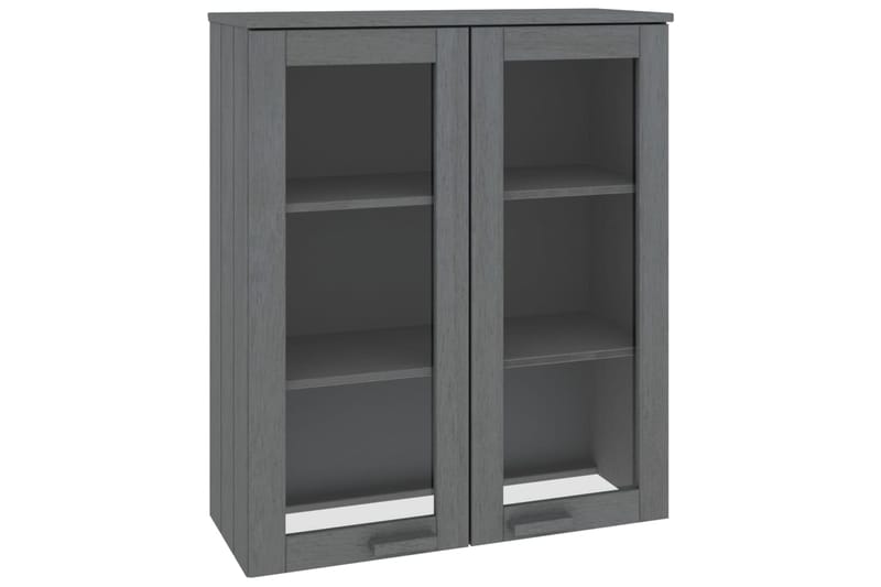 beBasic Yläkaappi senkille tummanharmaa 85x35x100 cm täysi mänty - Harmaa - Säilytys - Säilytyskalusteet - Lipasto