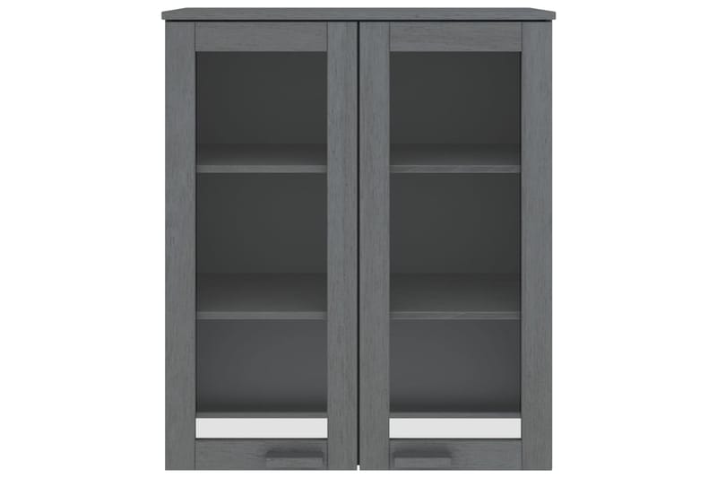 beBasic Yläkaappi senkille tummanharmaa 85x35x100 cm täysi mänty - Harmaa - Säilytys - Säilytyskalusteet - Lipasto