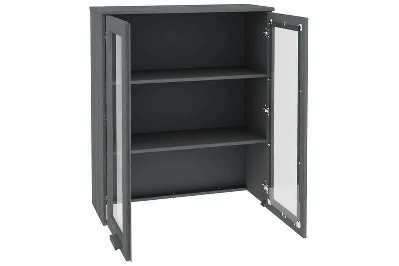 beBasic Yläkaappi senkille tummanharmaa 85x35x100 cm täysi mänty - Harmaa - Säilytys - Säilytyskalusteet - Lipasto