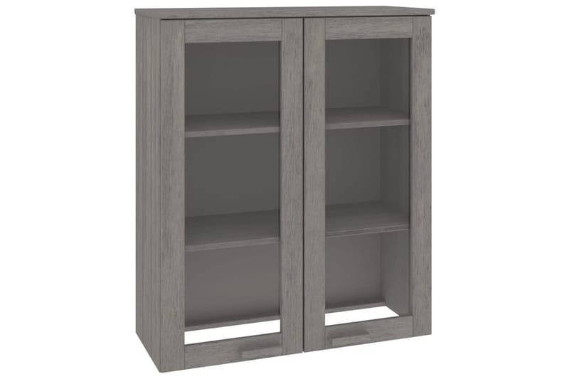 beBasic Yläkaappi senkille vaaleanharmaa 85x35x100 cm täysi mänty - Harmaa - Säilytys - Säilytyskalusteet - Senkki