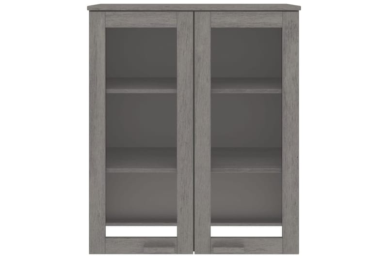 beBasic Yläkaappi senkille vaaleanharmaa 85x35x100 cm täysi mänty - Harmaa - Säilytys - Säilytyskalusteet - Senkki