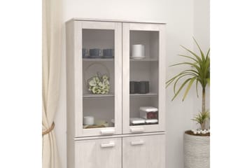 beBasic Yläkaappi senkille valkoinen 85x35x100 cm täysi mänty - Valkoinen - Säilytys - Säilytyskalusteet - Lipasto
