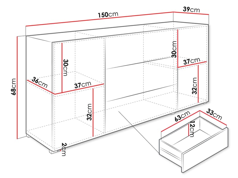 Bergfelde Senkki - Säilytys - Säilytyskalusteet - Senkki