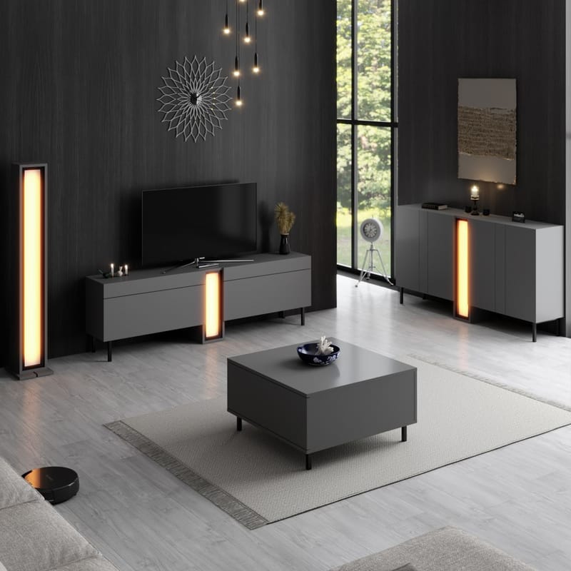 Berriaren Konsolipöytä 155 cm - Antrasiitti - Säilytys - Säilytyskalusteet - Senkki