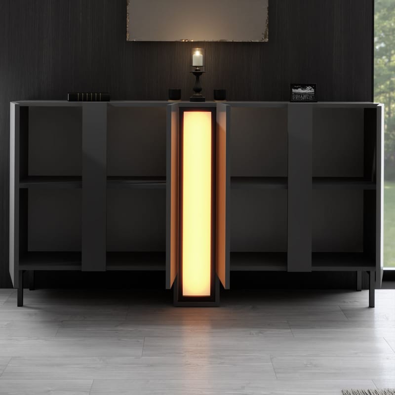 Berriaren Konsolipöytä 155 cm - Antrasiitti - Säilytys - Säilytyskalusteet - Senkki