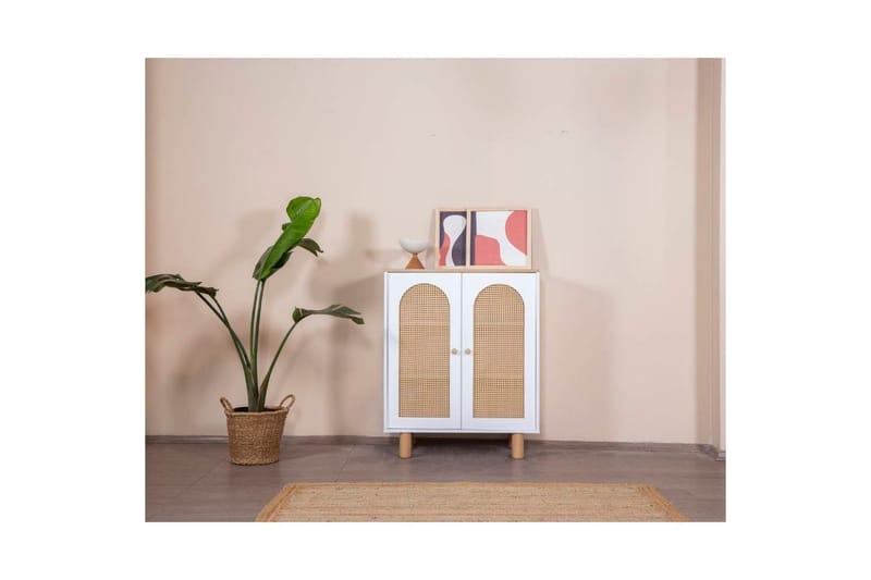 Boheemi senkki 90x41 cm - Luonnollinen/Valkoinen - Säilytys - Säilytyskalusteet - Senkki
