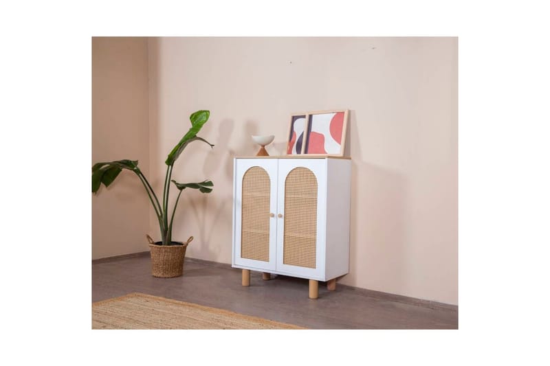 Boheemi senkki 90x41 cm - Luonnollinen/Valkoinen - Säilytys - Säilytyskalusteet - Senkki