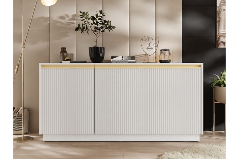 Bolstan Lipasto 154 cm - Valkoinen - Säilytys - Säilytyskalusteet - Lipasto