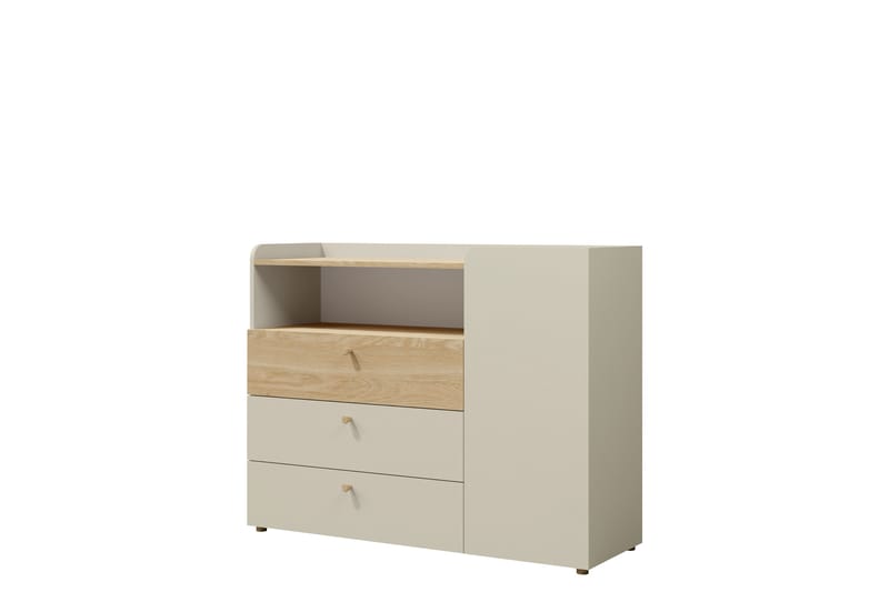 Buhan Lipasto 120 cm - Beige / Ruskea - Säilytys - Säilytyskalusteet - Lipasto