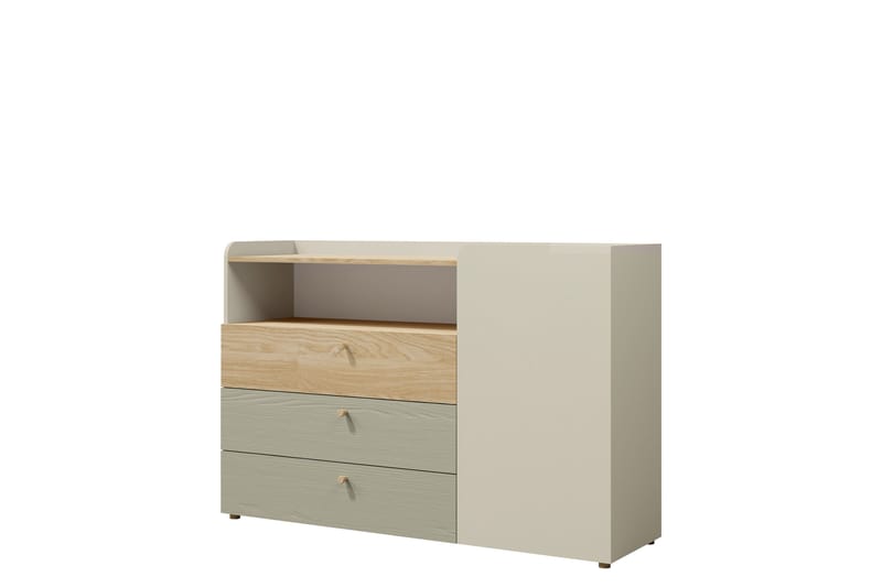 Buhan Lipasto 140 cm - Beige / Ruskea - Säilytys - Säilytyskalusteet - Lipasto