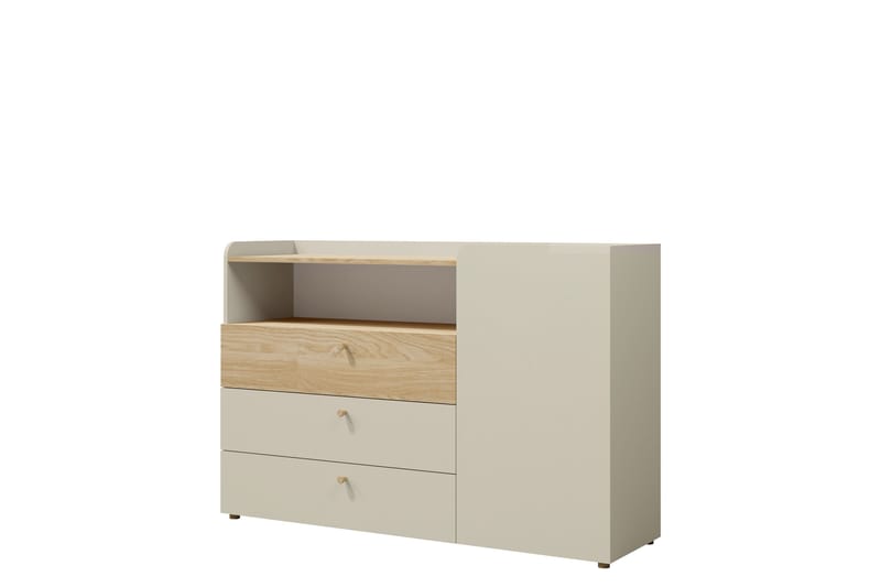 Buhan Lipasto 140 cm - Beige / Ruskea - Säilytys - Säilytyskalusteet - Lipasto