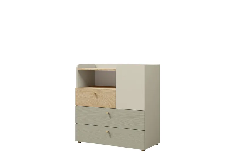 Buhan Lipasto 90 cm, Beige / Ruskea