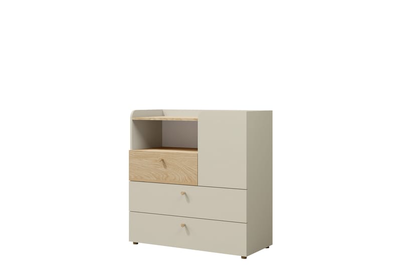 Buhan Lipasto 90 cm - Beige / Ruskea - Säilytys - Säilytyskalusteet - Lipasto