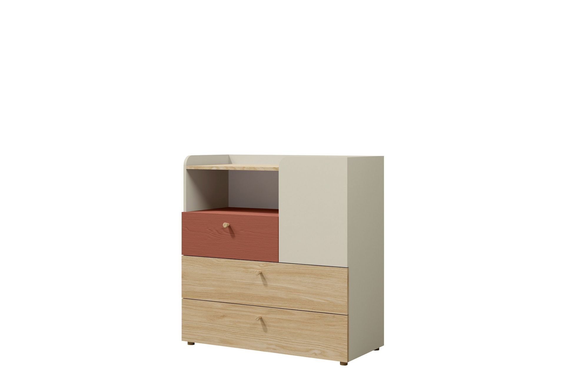 Buhan Lipasto 90 cm - Beige / Ruskea - Säilytys - Säilytyskalusteet - Lipasto