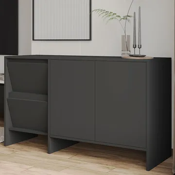 Crala konsolipöytä 130x81,8x44 cm - Antrasiitti - Säilytys - Säilytyskalusteet - Senkki