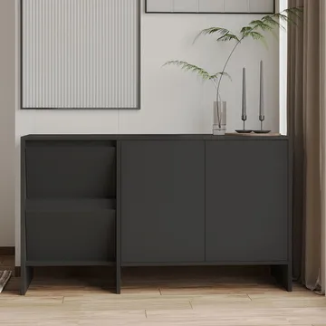 Crala konsolipöytä 130x81,8x44 cm - Antrasiitti - Säilytys - Säilytyskalusteet - Senkki