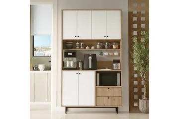 Donae Lipasto 120 cm - Tammi/Valkoinen - Säilytys - Säilytyskalusteet - Lipasto