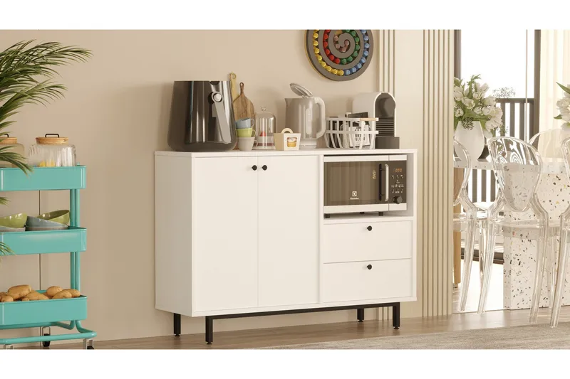 Donae Lipasto 88 cm - Valkoinen - Säilytys - Säilytyskalusteet - Lipasto