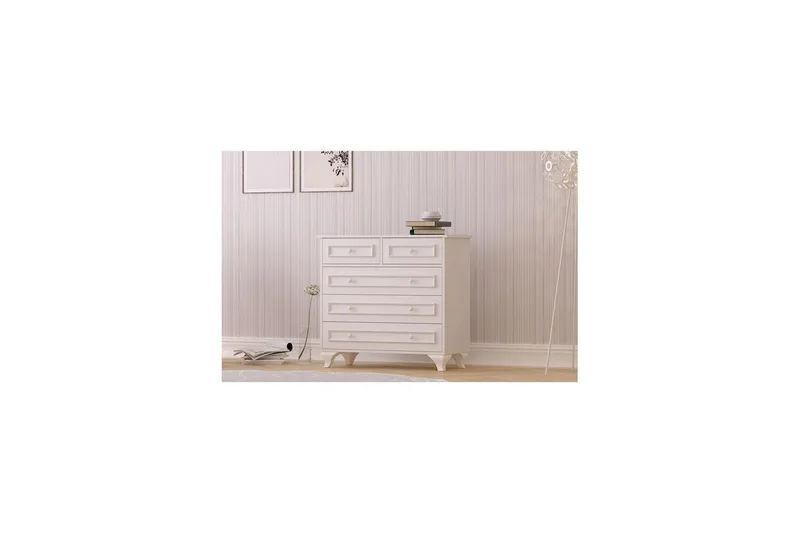 Dorian Kulmalipasto 90 cm - Matta Valkoinen - Säilytys - Säilytyskalusteet - Lipasto