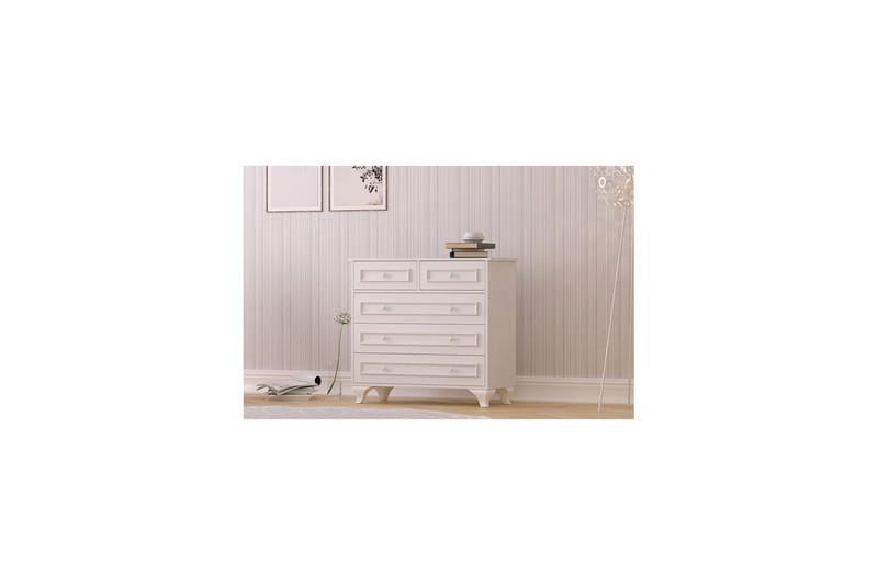 Dorian Kulmalipasto 90 cm - Matta Valkoinen - Säilytys - Säilytyskalusteet - Lipasto