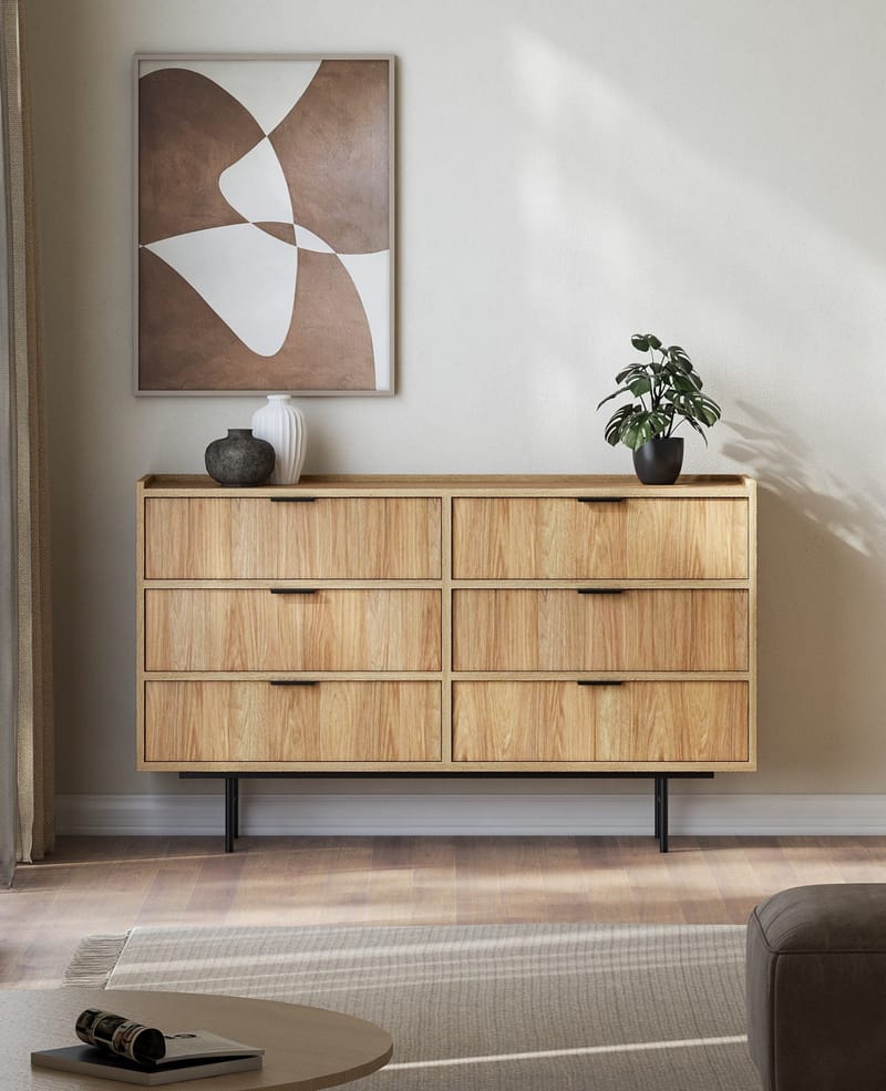 Dravo Lipasto 150 cm - Luonnonhikkori - Säilytys - Säilytyskalusteet - Lipasto