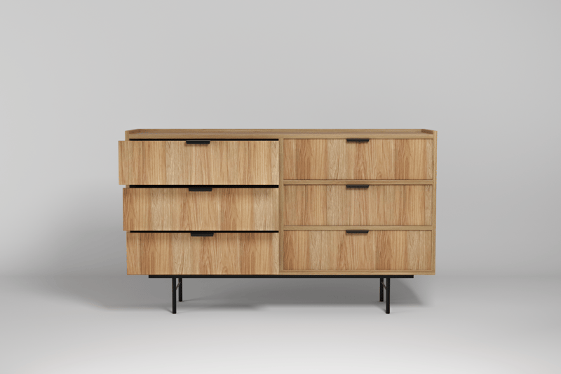 Dravo Lipasto 150 cm - Luonnonhikkori - Säilytys - Säilytyskalusteet - Lipasto