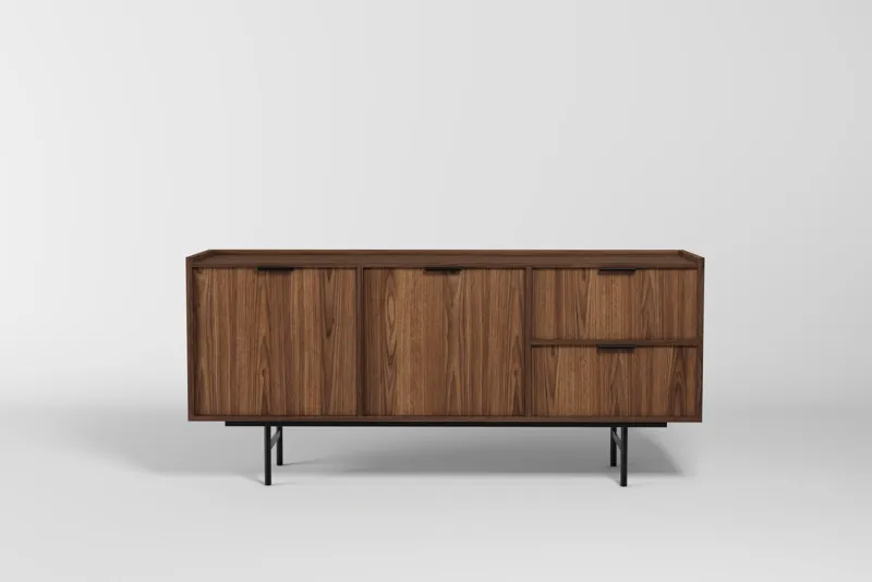 Dravo Senkki 68x150 cm - Warmia-pähkinä - Säilytys - Säilytyskalusteet - Senkki