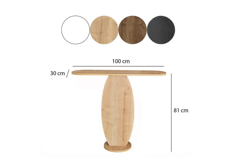 Ellittica Corner lipasto 100 cm - Ruskea - Säilytys - Säilytyskalusteet - Lipasto