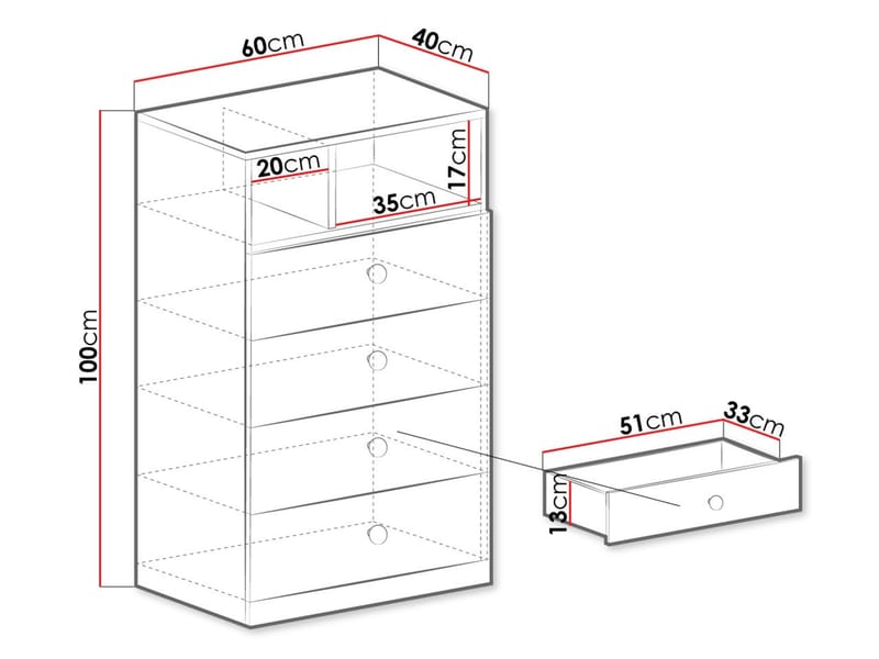 Elvaren Senkki 60 cm - Säilytys - Säilytyskalusteet - Lipasto