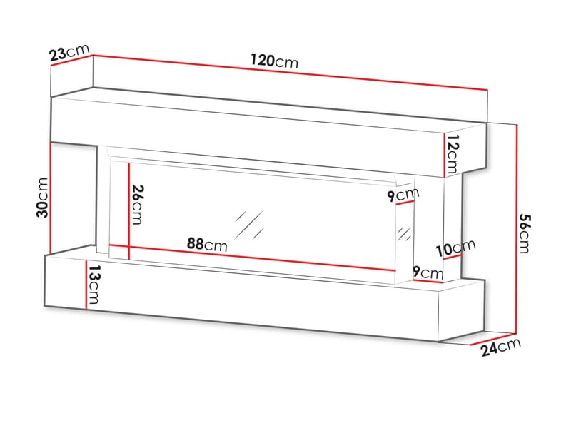 Erylin Sähkötakka 120 cm - Säilytys - Säilytyskalusteet - Lipasto