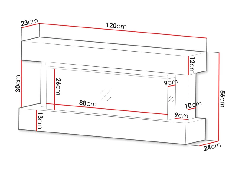 Erylin Sähkötakka 120 cm - Säilytys - Säilytyskalusteet - Lipasto