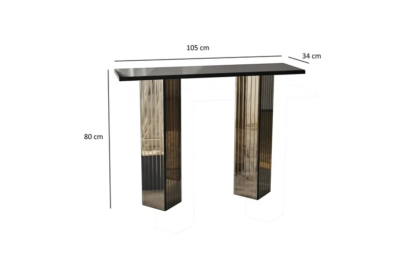 Ezlyn Lipasto 105 cm - Pronssi - Huonekalut - Pöytä & ruokailuryhmä - Apupöytä & sivupöytä - Eteispöytä