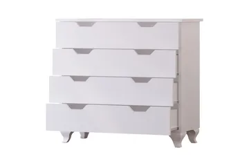 Feylor Kulmalipasto 86 cm - Matta Valkoinen - Säilytys - Säilytyskalusteet - Lipasto