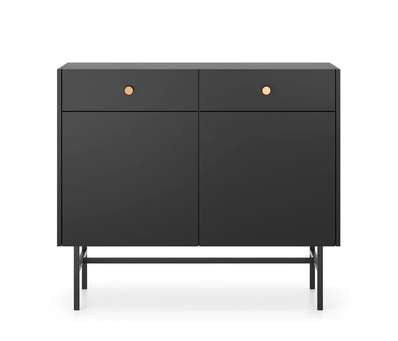 Francisca Lipasto 104 cm - Musta - Säilytys - Säilytyskalusteet - Lipasto