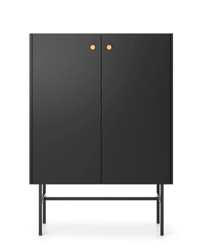 Francisca Lipasto 93 cm - Musta - Säilytys - Säilytyskalusteet - Lipasto