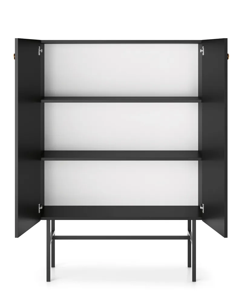 Francisca Lipasto 93 cm - Musta - Säilytys - Säilytyskalusteet - Lipasto