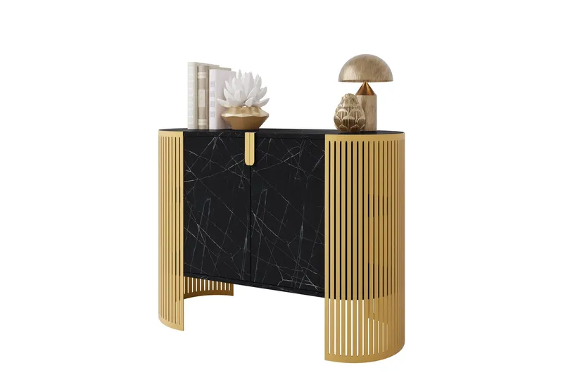 Friend Senkki 120x40 cm - Kulta/Musta - Säilytys - Säilytyskalusteet - Senkki