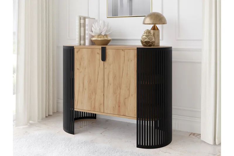 Friend Senkki 120x40 cm - Musta/Ruskea - Säilytys - Säilytyskalusteet - Senkki