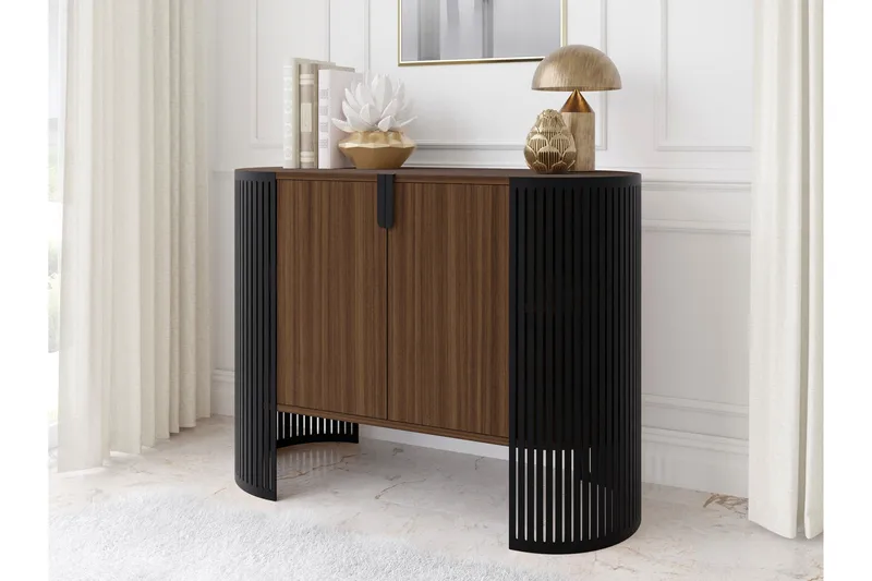 Friend Senkki 120x40 cm - Musta/Ruskea - Säilytys - Säilytyskalusteet - Senkki