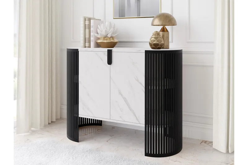 Friend Senkki 120x40 cm - Musta/Valkoinen - Säilytys - Säilytyskalusteet - Senkki