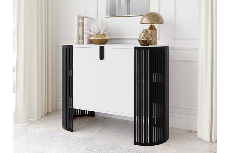 Friend Senkki 120x40 cm - Valkoinen/Musta - Säilytys - Säilytyskalusteet - Senkki