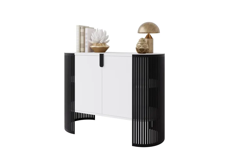 Friend Senkki 120x40 cm - Valkoinen/Musta - Säilytys - Säilytyskalusteet - Senkki