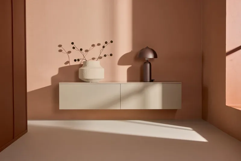 Frihamn-lipasto 160 cm, Beige