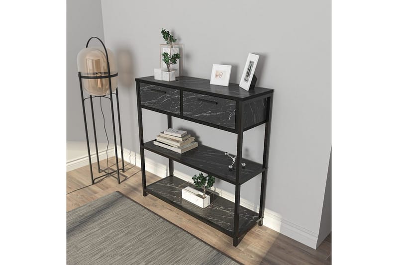 Fynlor Lipasto 90 cm - Musta/Valkoinen - Säilytys - Säilytyskalusteet - Lipasto