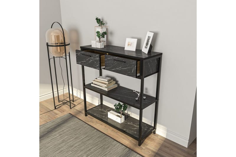 Fynlor Lipasto 90 cm - Musta/Valkoinen - Säilytys - Säilytyskalusteet - Lipasto