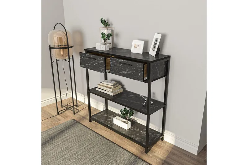 Fynlor Lipasto 90 cm - Musta/Valkoinen - Säilytys - Säilytyskalusteet - Lipasto